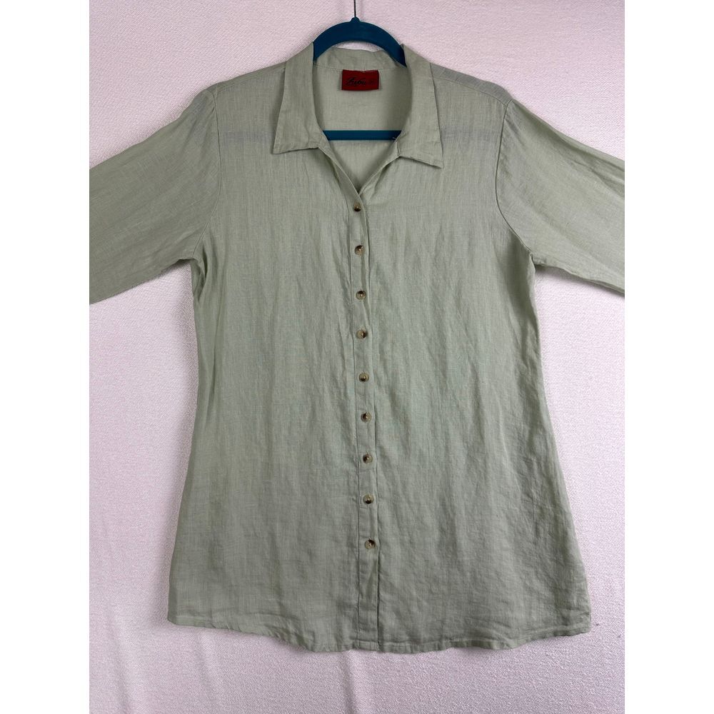 Zuba Button Up Women's Medium Long‎ Sleeve